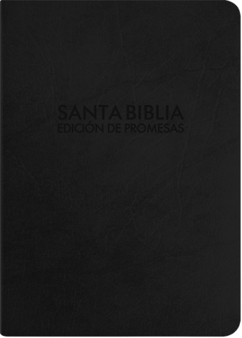 SANTA BIBLIA DE PROMESAS REINA VALERA 1960 / COMPACTA / PIEL ESPECIAL - NEGRA CON CIERRE