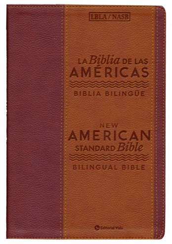 Biblia Bilingue LBLA/NASB, Piel Imit. Marrón