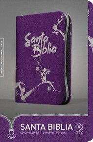 Santa Biblia NTV, Edición zíper, Sentipiel Púrpura
