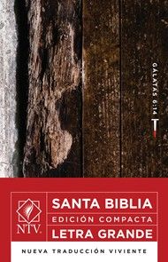 Santa Biblia NTV, Edición compacta letra grande, Gálatas 6:14 (Letra Roja, SentiPiel)