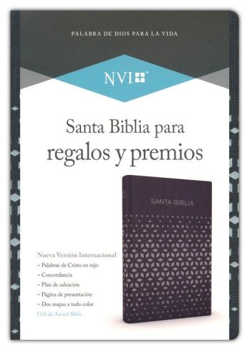 Santa Biblia para Regalos y Premios NVI. Negro/Plata Simil piel