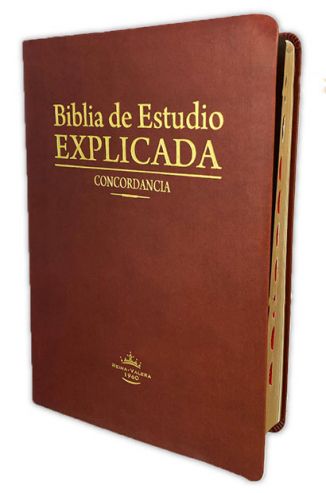 Biblia de Estudio Explicada (Piel especial marrón claro)